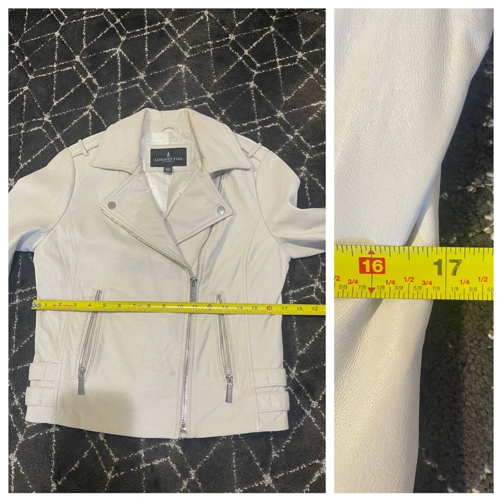 LONDON FOG LEATHER MOTTO JACKET